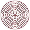 explore icon - circular geometric mandala in mauve